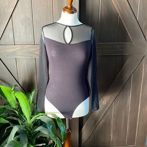 H & M small black leotard/bodysuit